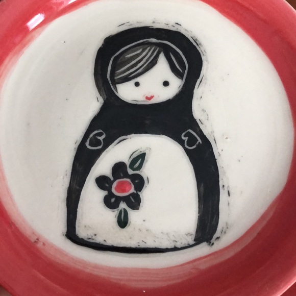 Set of three handmade pottery plates - Picture 3 of 8